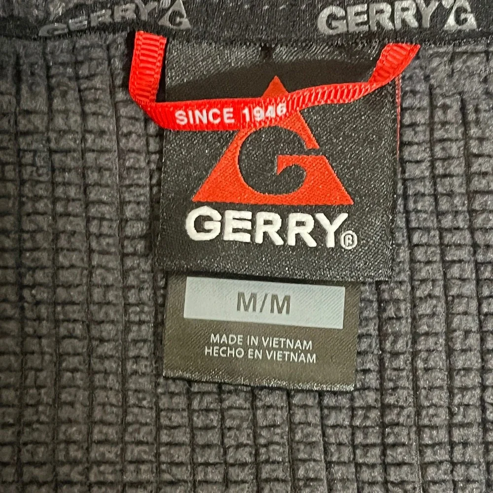 GERRY Mens Medium Gray Zip Up‎ Hoodie Performance Jacket Athletic Outdoor